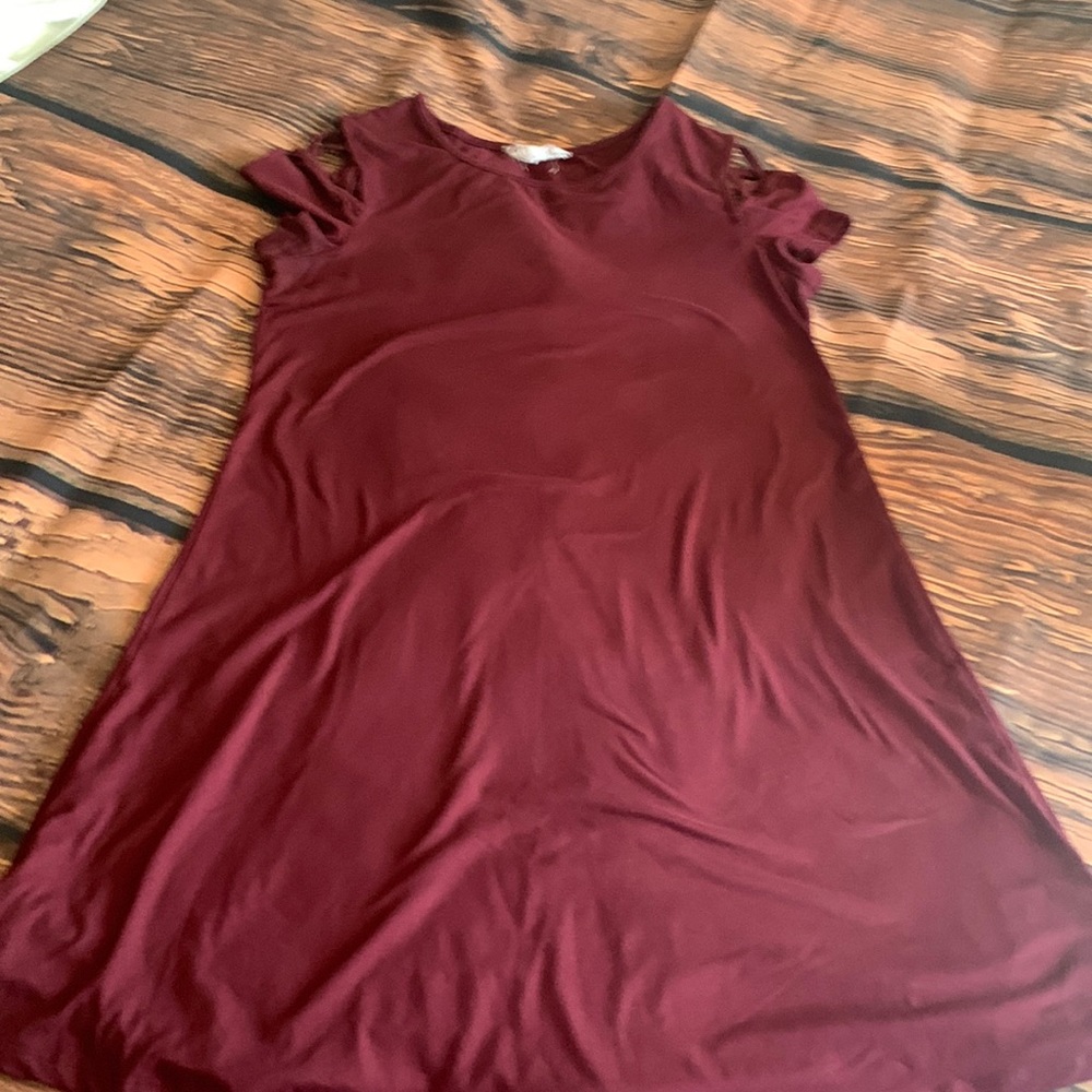 Plum pink rose m dress
